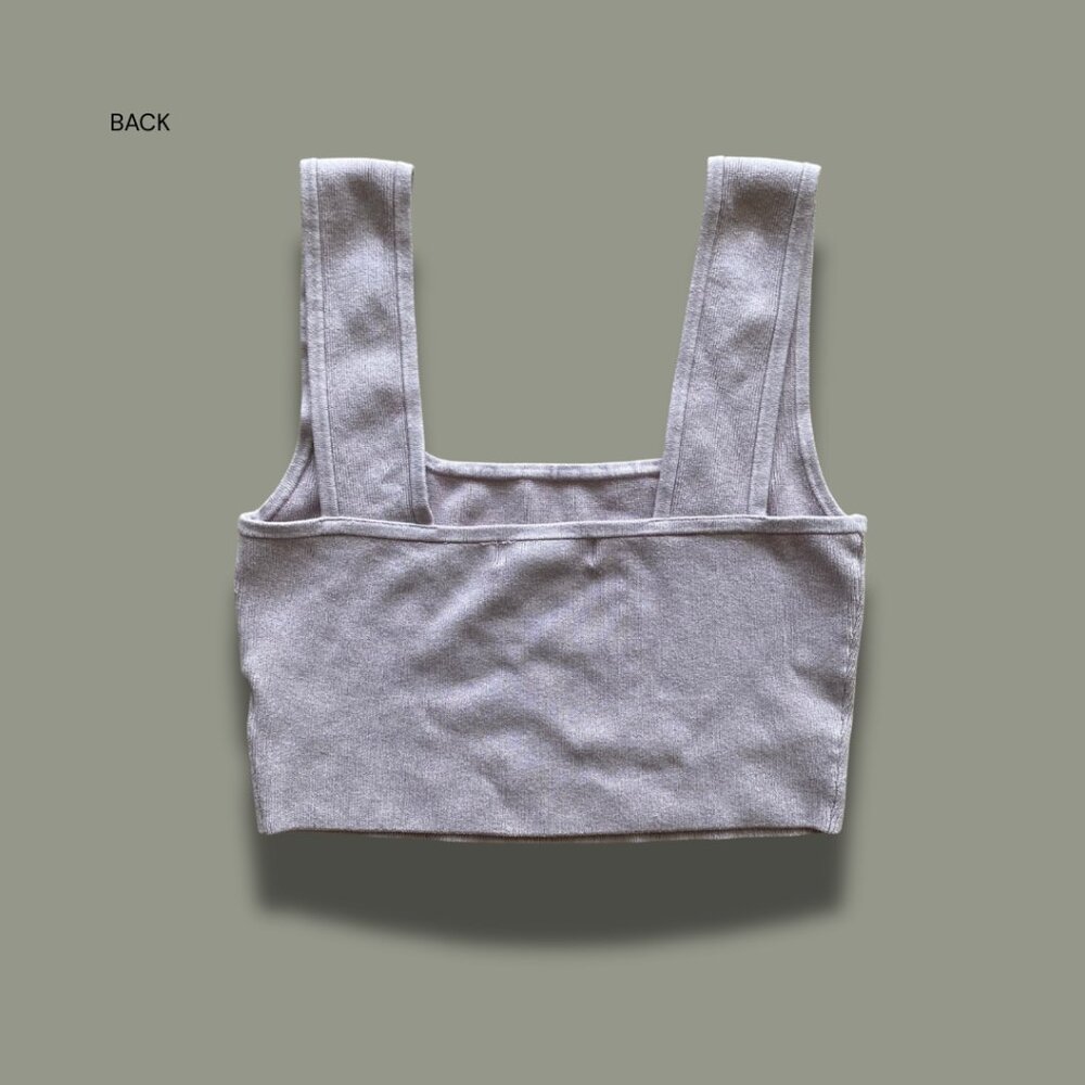 Cropped Ribbed Tank Top - Picture 4 of 4